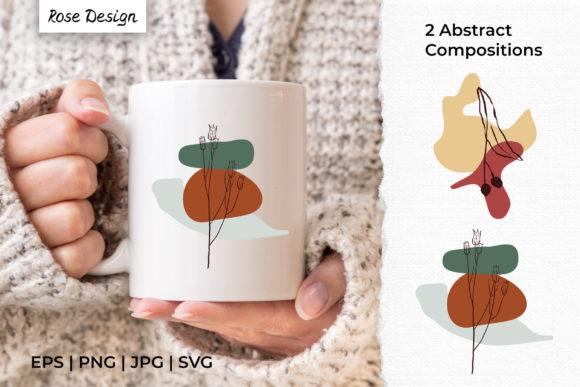 Download Abstract Organic Shapes &amp; Plant Line Art - Plant Collection