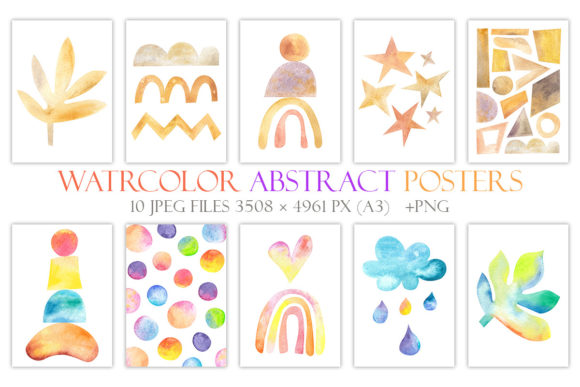 Download Watercolor Abstract Posters for Interior - Poster Collection