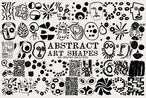 Download Abstract Art Shapes Collection - Collection Collection